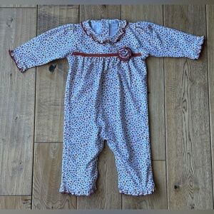 Kissy Kissy Autumn Blossoms Print Playsuit size 6-9 Months